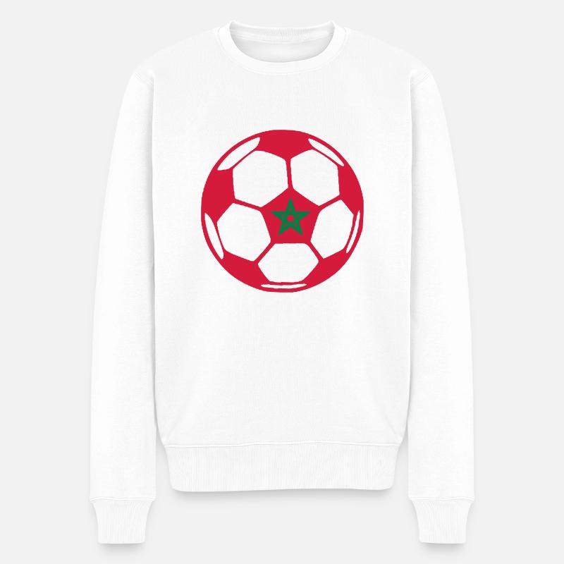 ballMOROCCO - Männer Premium Bio Pullover - Weiß
