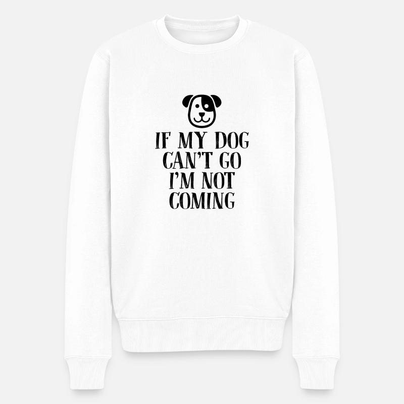 Hund Hundeliebe - Männer Premium Bio Pullover - Weiß