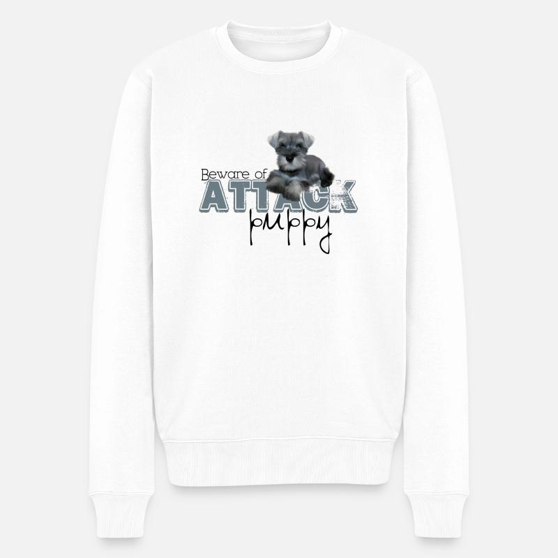 Schnauzer Attaque - Pull Premium bio Homme - blanc