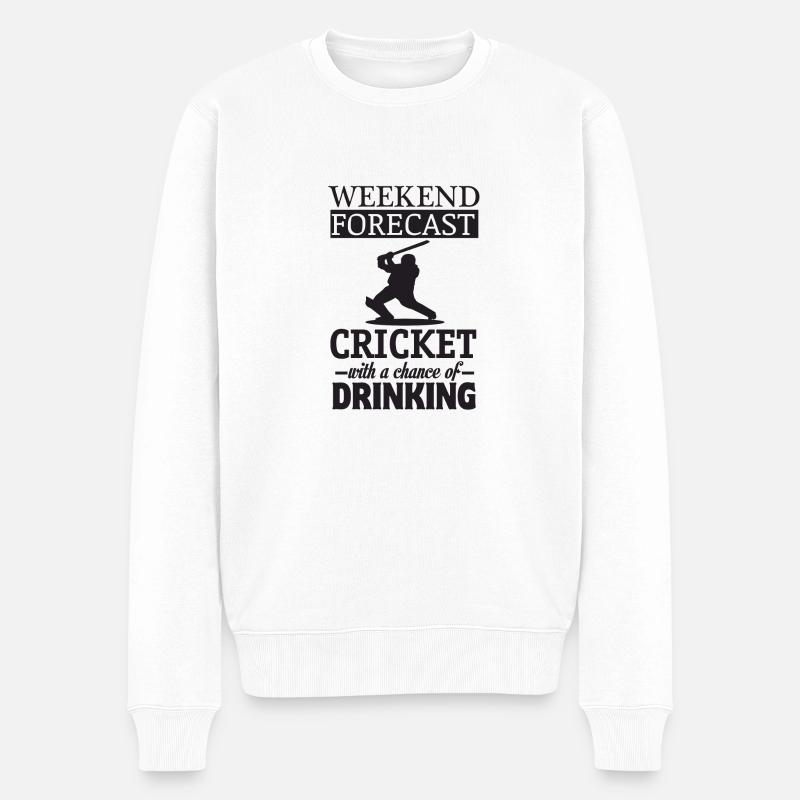 Cricket - Männer Premium Bio Pullover - Weiß