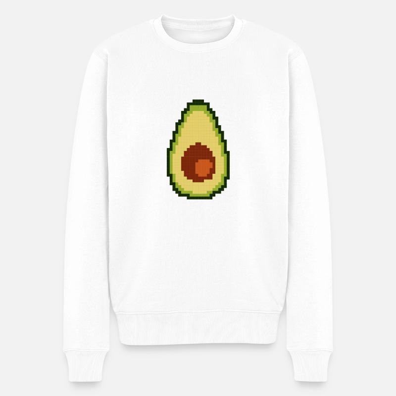 Avocat aux pixels - Pull Premium bio Homme - blanc