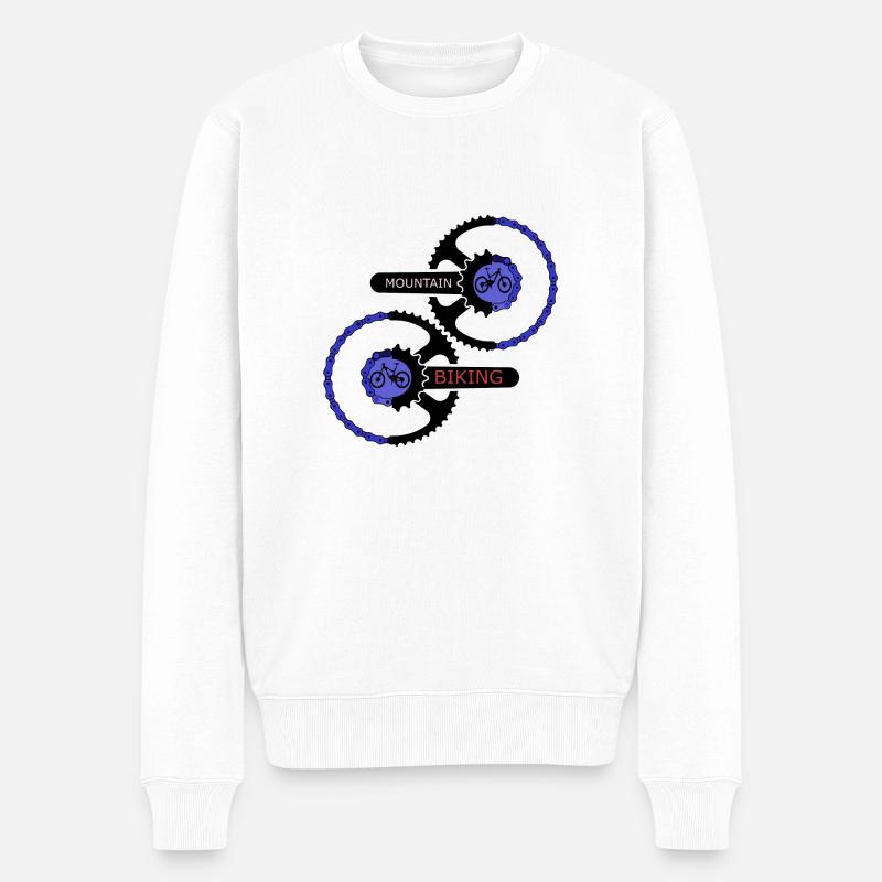 Mounainbiking - Pull Premium bio Homme - blanc