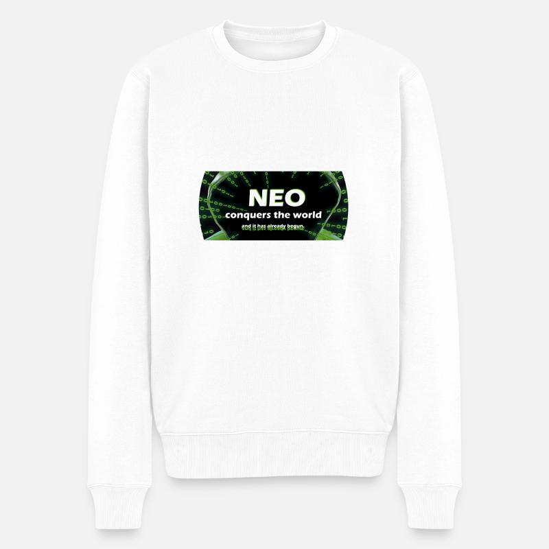 Neo - Männer Premium Bio Pullover - Weiß