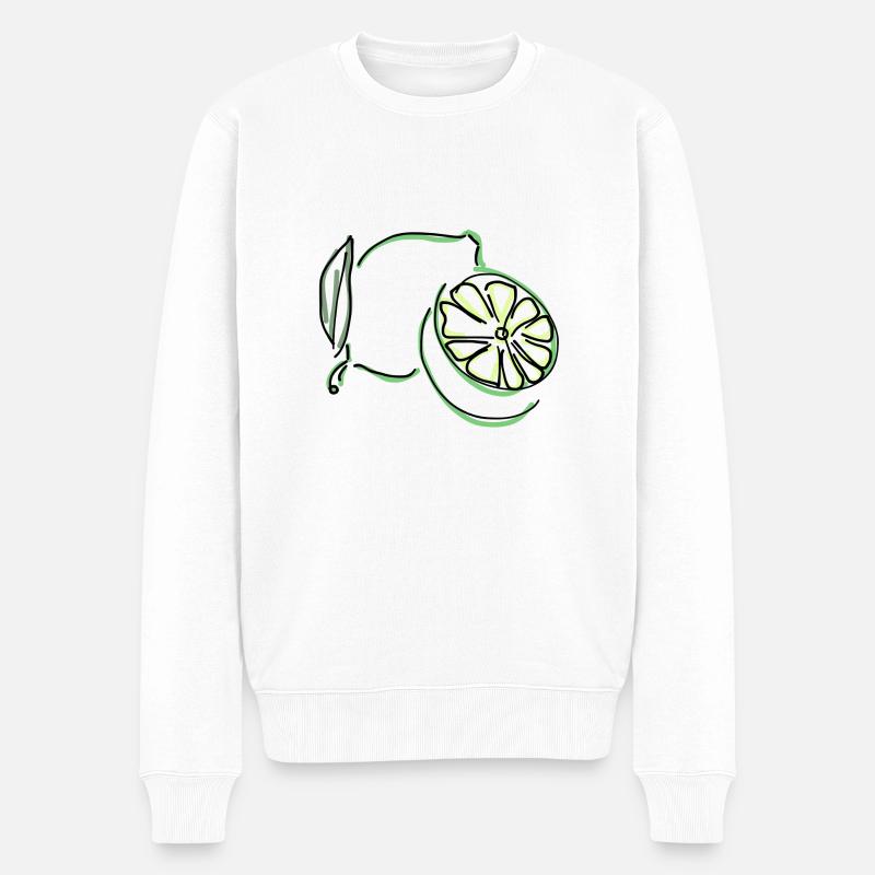 chaux - Pull Premium bio Homme - blanc