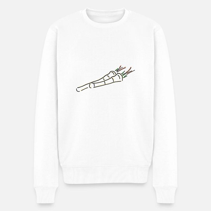 raifort - Pull Premium bio Homme - blanc