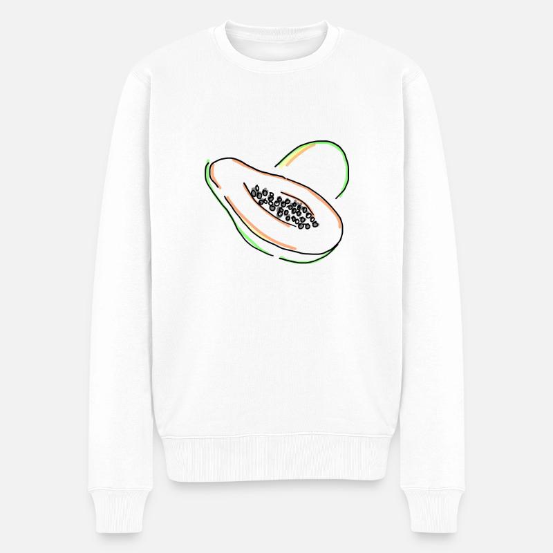 papaye - Pull Premium bio Homme - blanc