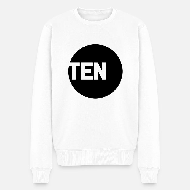 ten___f1 - Männer Premium Bio Pullover - Weiß