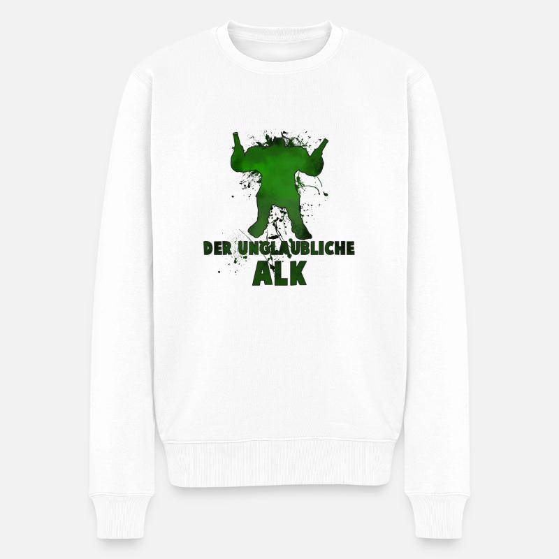 L’incroyable alk - Pull Premium bio Homme - blanc