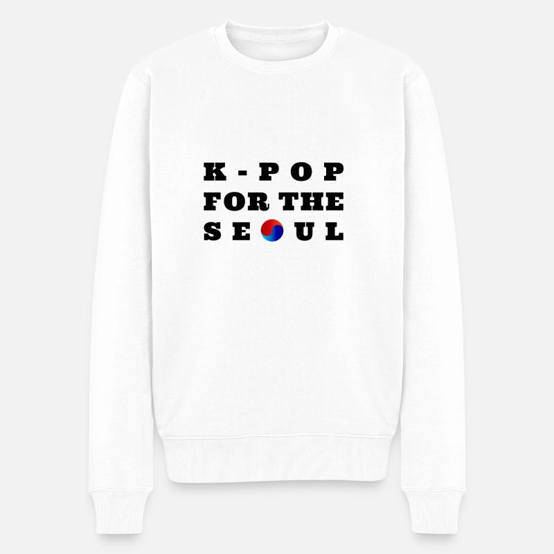 K-Pop for the Seoul - Männer Premium Bio Pullover - Weiß