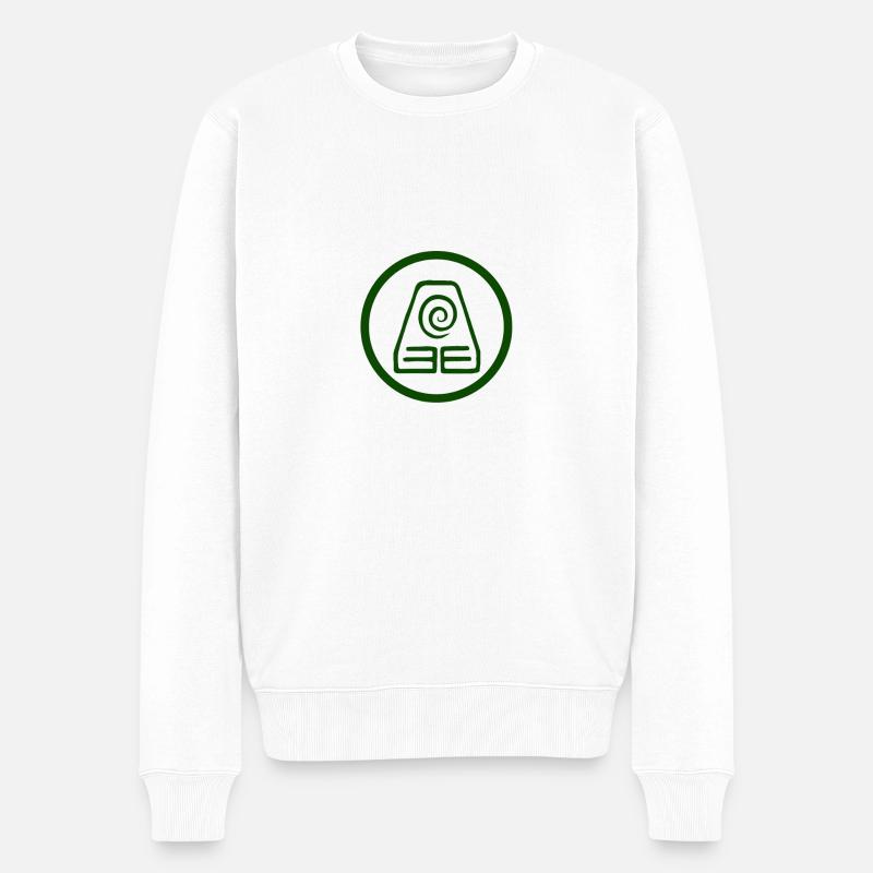 Erde Earth Nation Geschenk Idee - Männer Premium Bio Pullover - Weiß