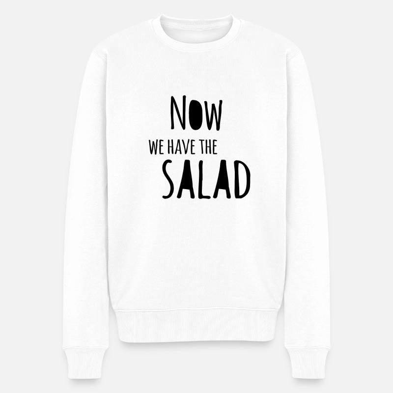 Jetzt haben wir den Salat - Männer Premium Bio Pullover - Weiß