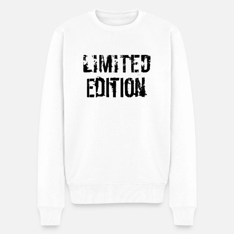 Limited Edition - Männer Premium Bio Pullover - Weiß