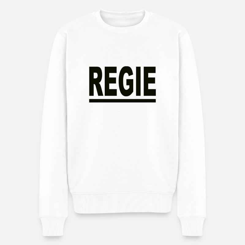 Regie schwarz - Männer Premium Bio Pullover - Weiß