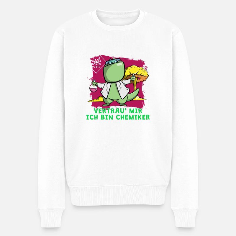 Ich bin Chemiker - Vertrau mir - Männer Premium Bio Pullover - Weiß