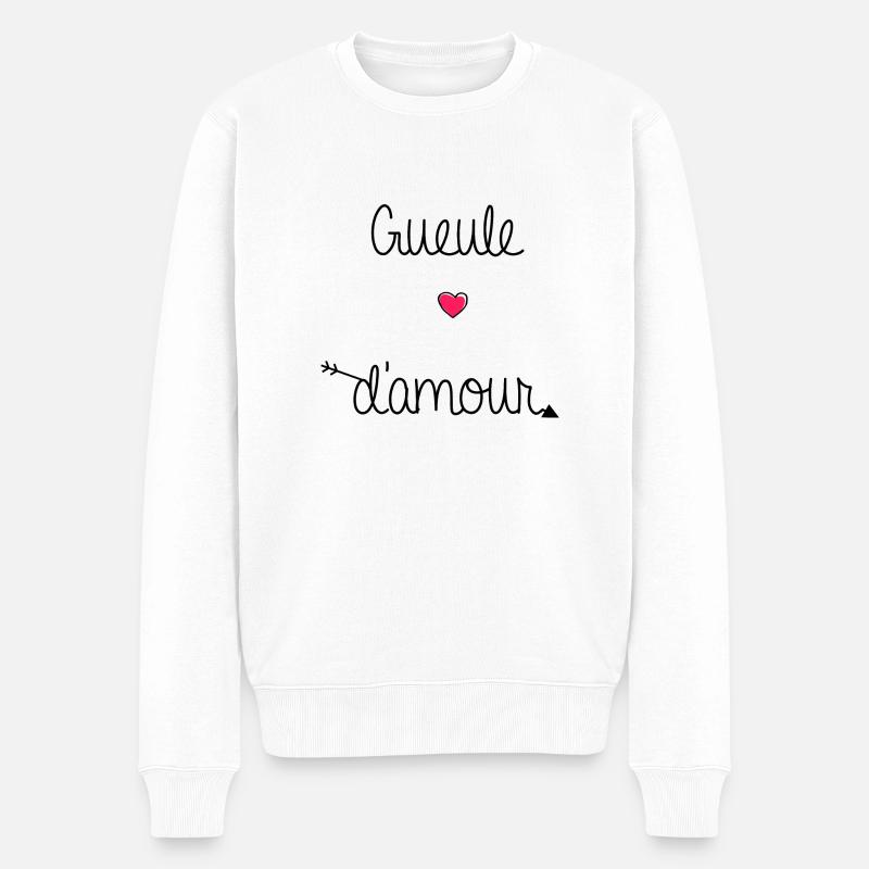 GUEULE D'AMOUR - Pull Premium bio Homme - blanc