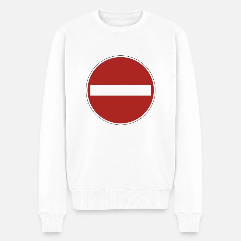 Entrée interdite! - Pull Premium bio Homme - blanc