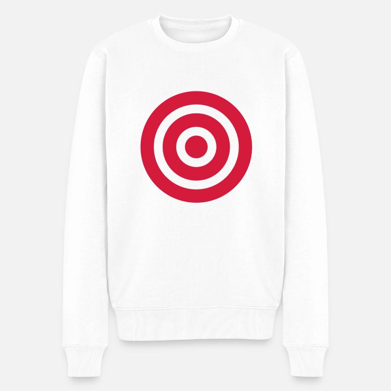 zielscheibe - Männer Premium Bio Pullover - Weiß