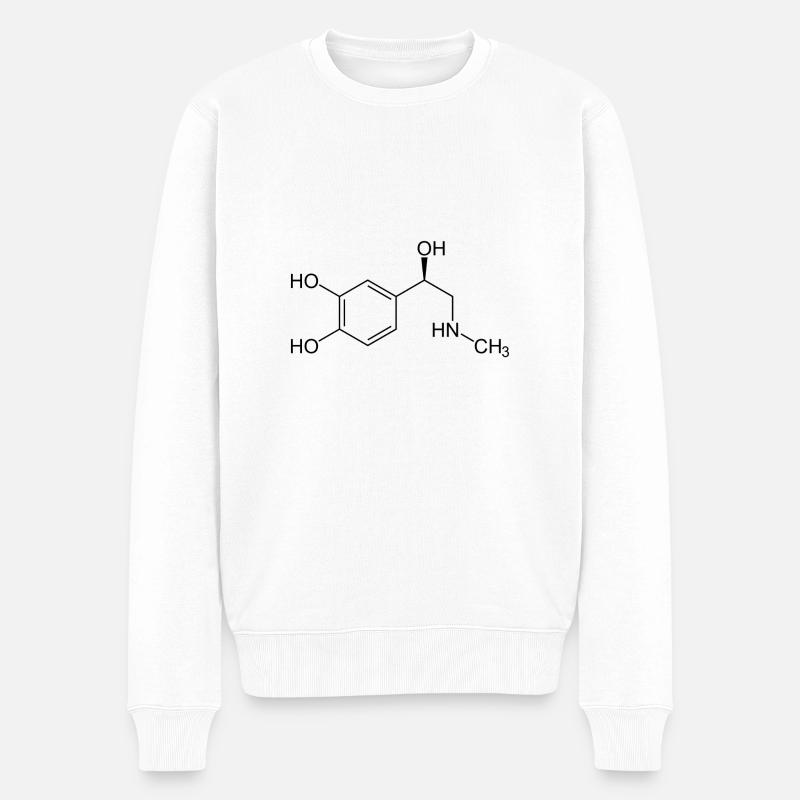 Molécule d’adrénaline - Pull Premium bio Homme - blanc