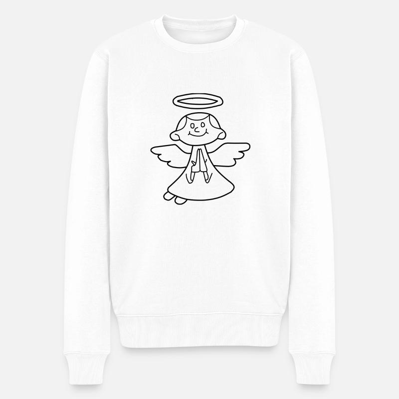 Ange - Pull Premium bio Homme - blanc