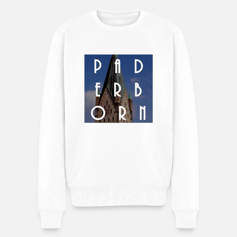 Paderborn - Männer Premium Bio Pullover - Weiß