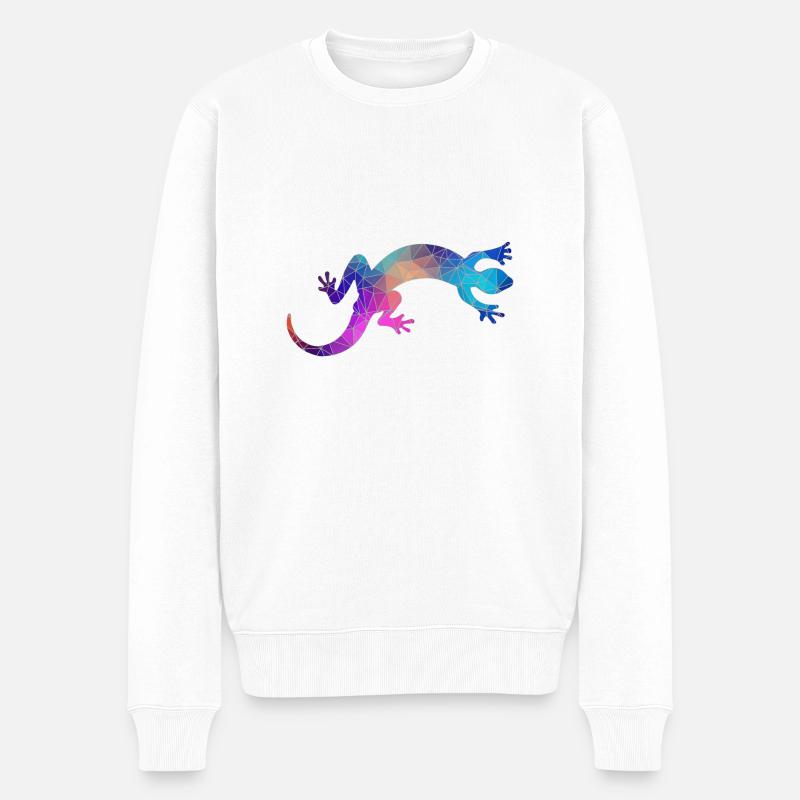 gecko - Pull Premium bio Homme - blanc