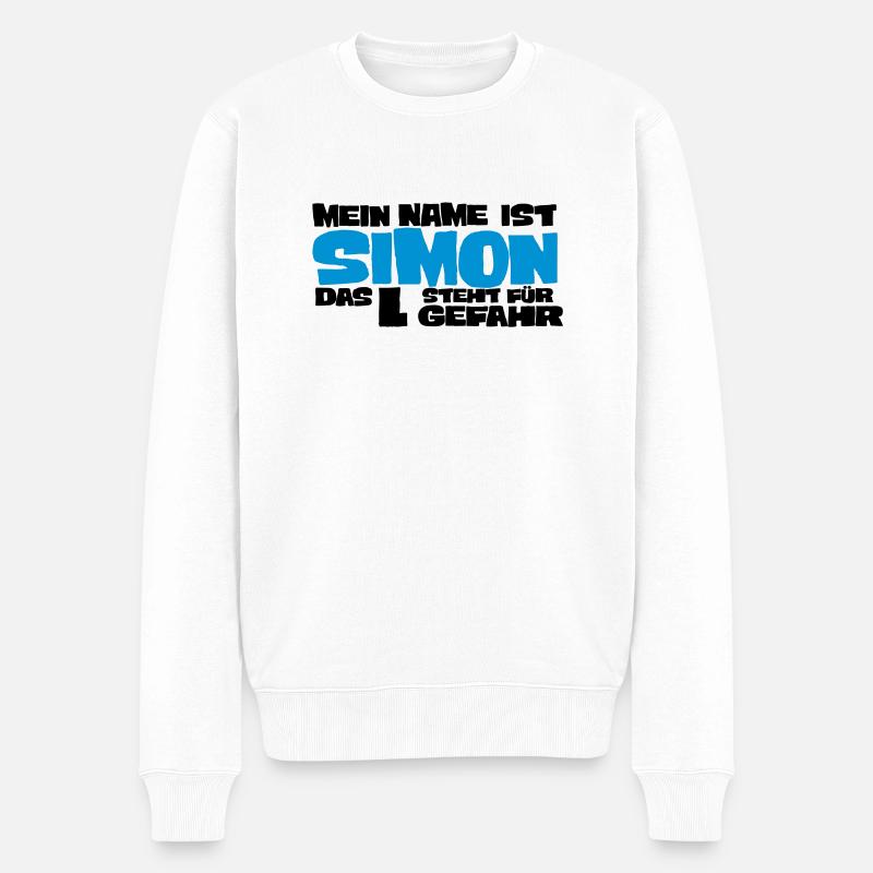 simon - Pull Premium bio Homme - blanc