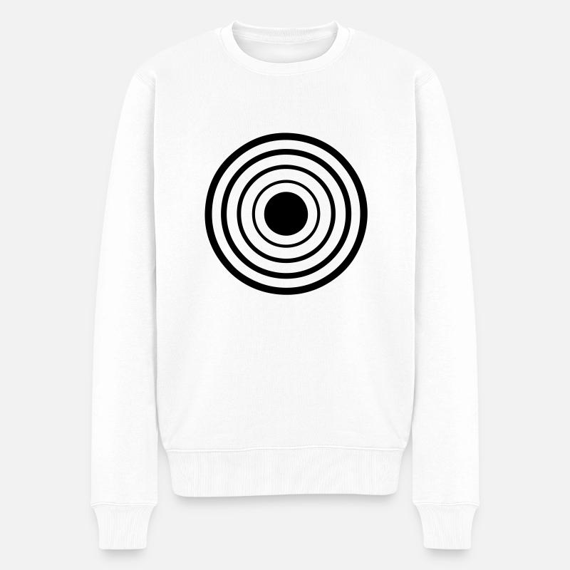 target cible cercle 2106 - Pull Premium bio Homme - blanc