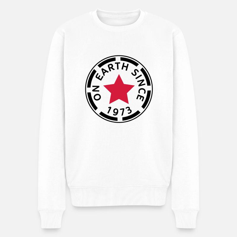 on earth since 1973 (fr) - Pull Premium bio Homme - blanc