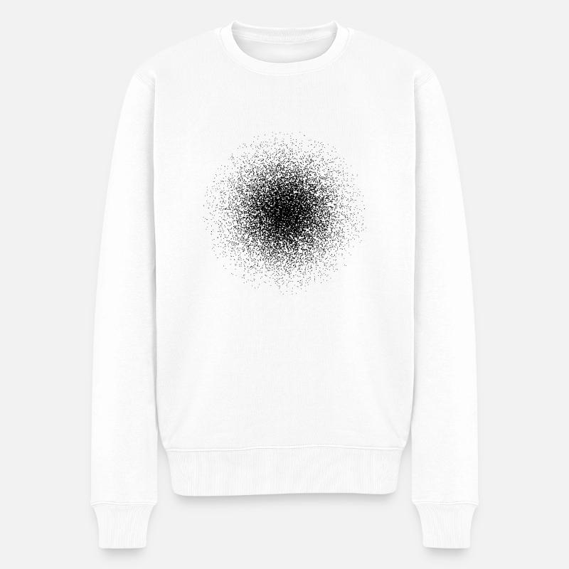 Black point cloud - Pull Premium bio Homme - blanc