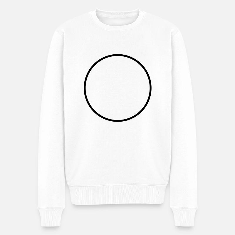 kreis3 - Männer Premium Bio Pullover - Weiß