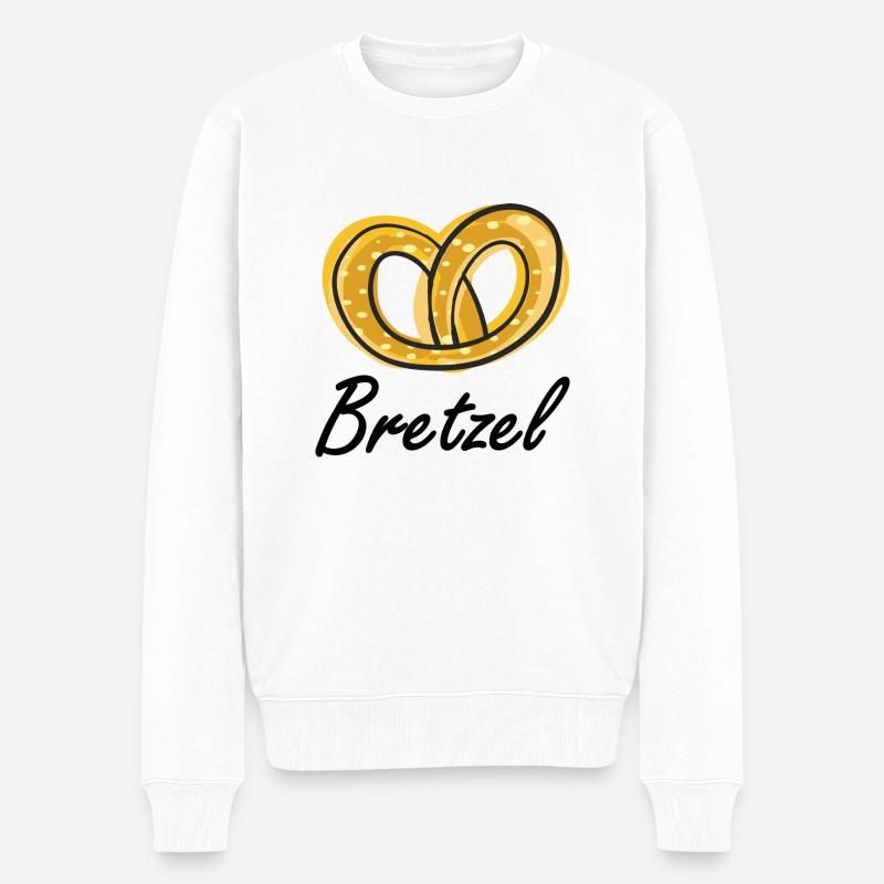 bretzel - Pull Premium bio Homme - blanc