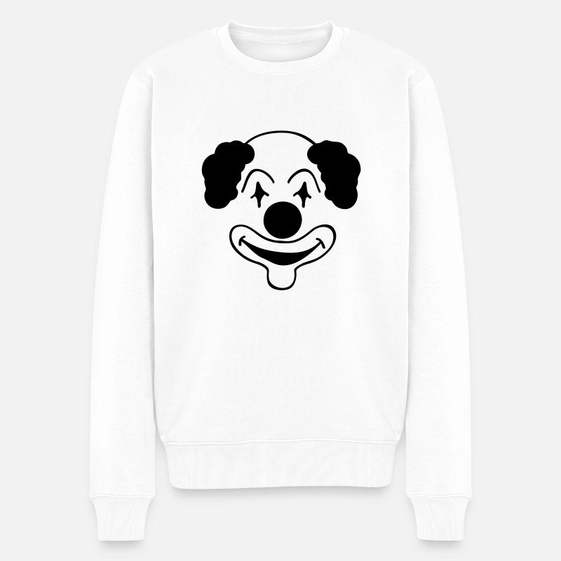 clown___f1 - Pull Premium bio Homme - blanc