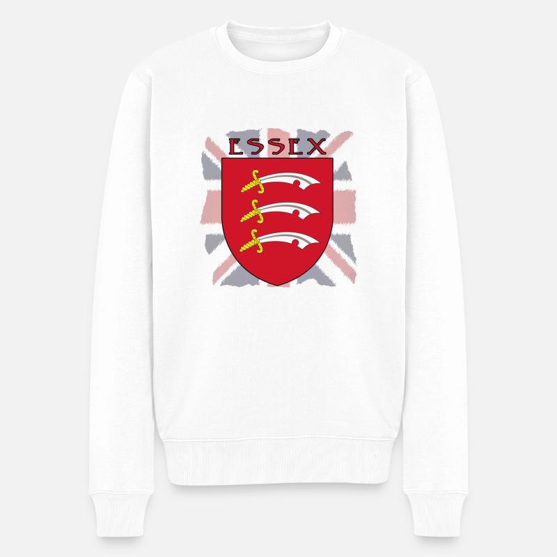 Essex - Männer Premium Bio Pullover - Weiß