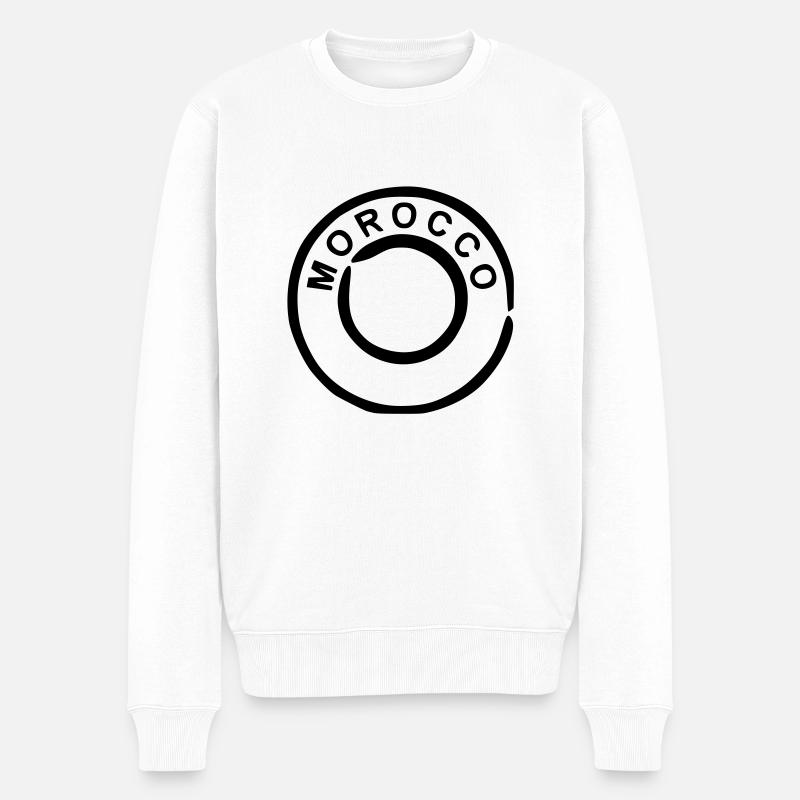 Morocco - Maroc - Pull Premium bio Homme - blanc