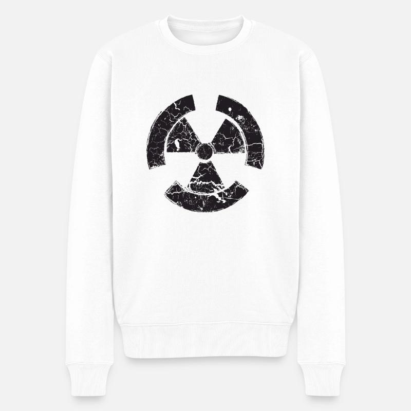 Nuklear - Männer Premium Bio Pullover - Weiß