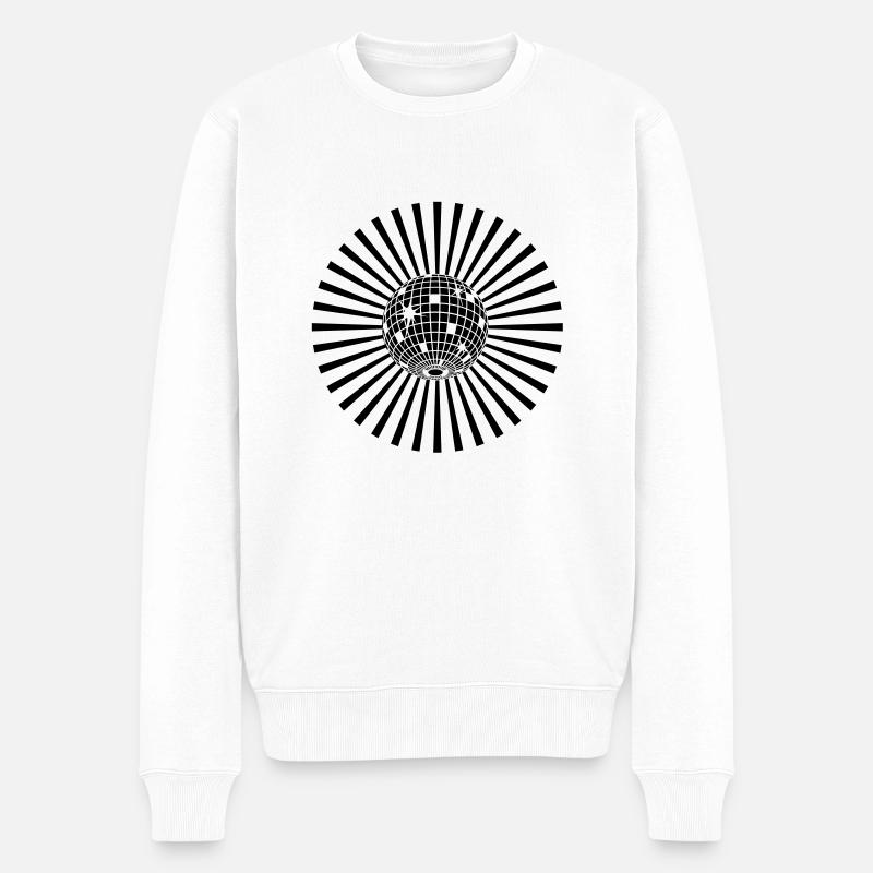 boule_a_facettes - Pull Premium bio Homme - blanc