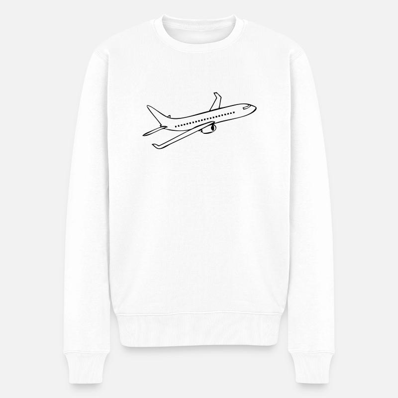 Avion - Pull Premium bio Homme - blanc