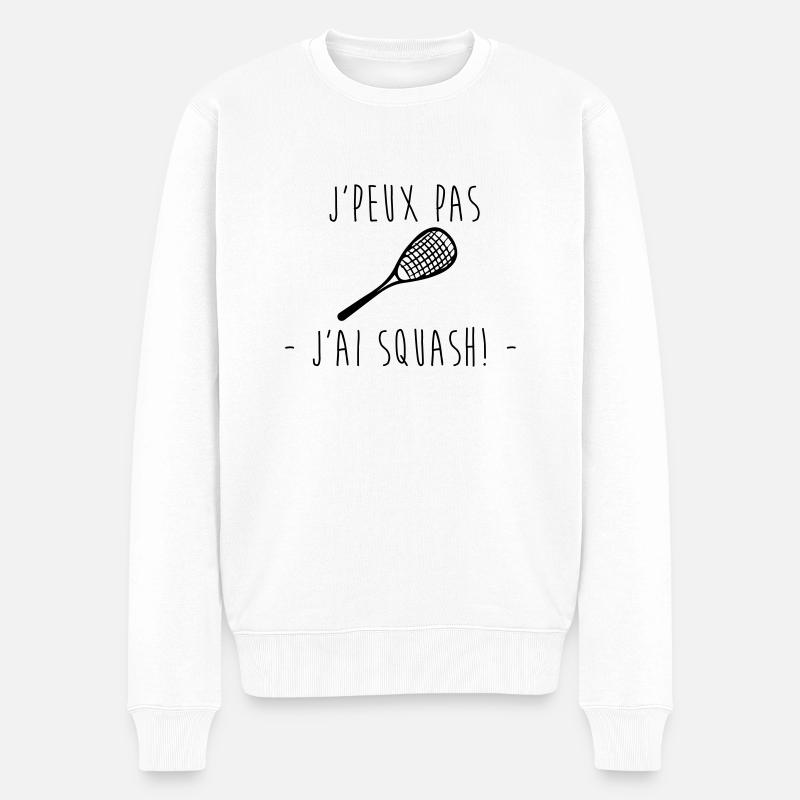 J'peux pas jai squash - Pull Premium bio Homme - blanc