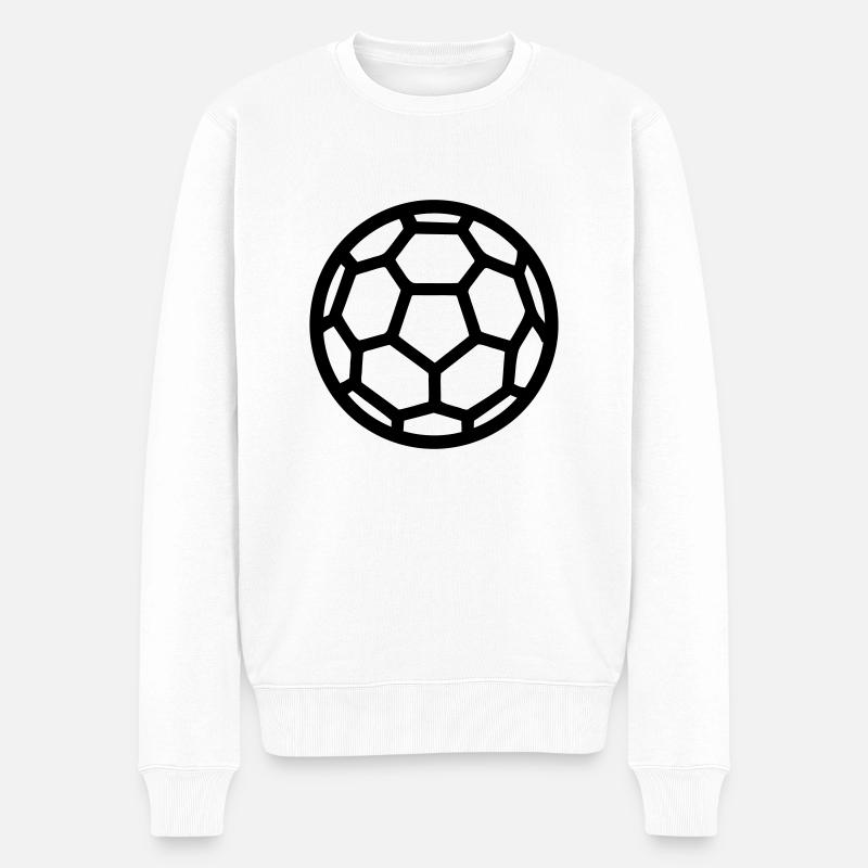 Handball - Männer Premium Bio Pullover - Weiß