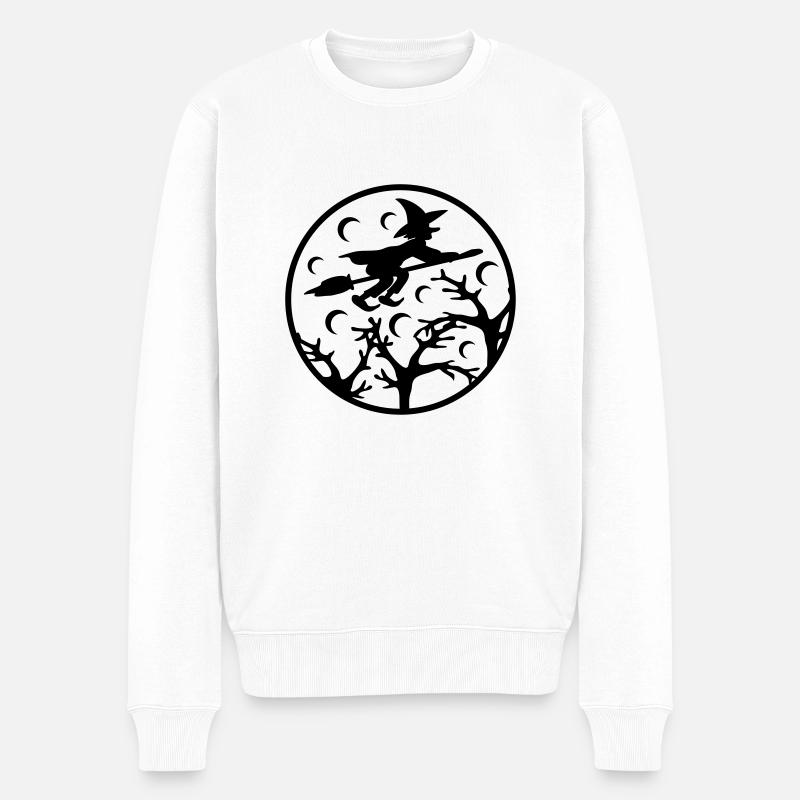 Witch Moon - Pull Premium bio Homme - blanc