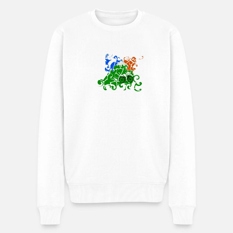 Hoffmanns Acid - Männer Premium Bio Pullover - Weiß
