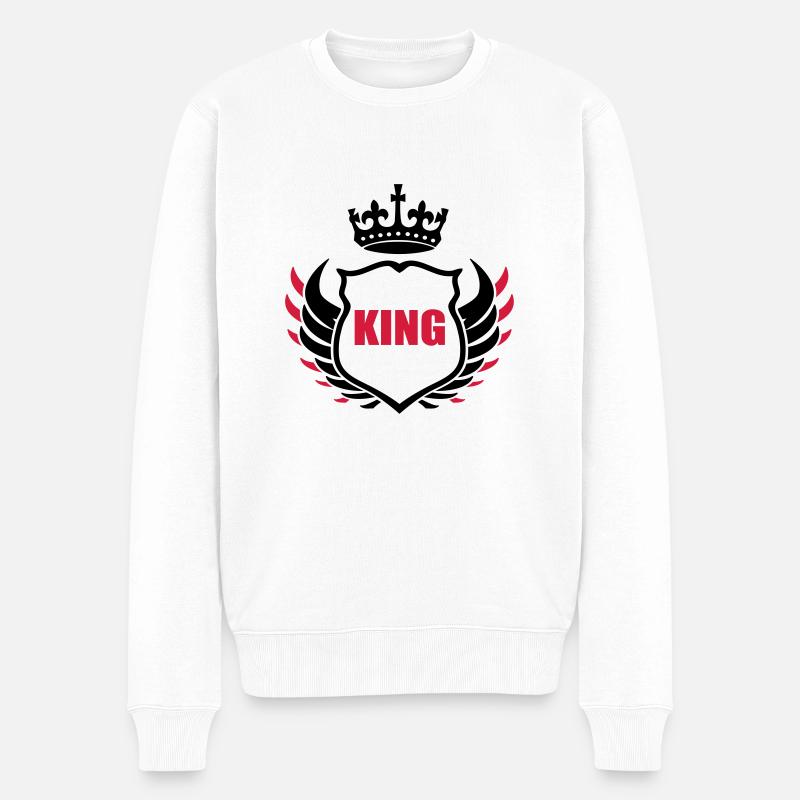 king2 - Pull Premium bio Homme - blanc