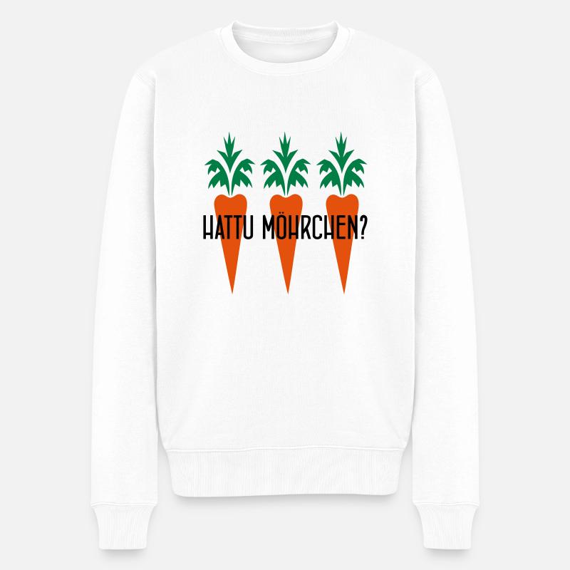HATTU MÖHRCHEN? - Männer Premium Bio Pullover - Weiß