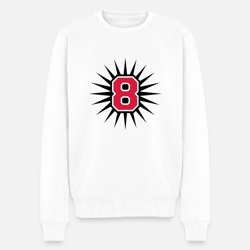 8 - Pull Premium bio Homme - blanc