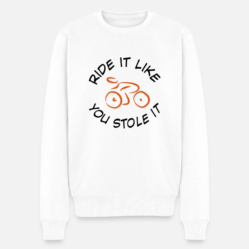 cyclisme - Pull Premium bio Homme - blanc