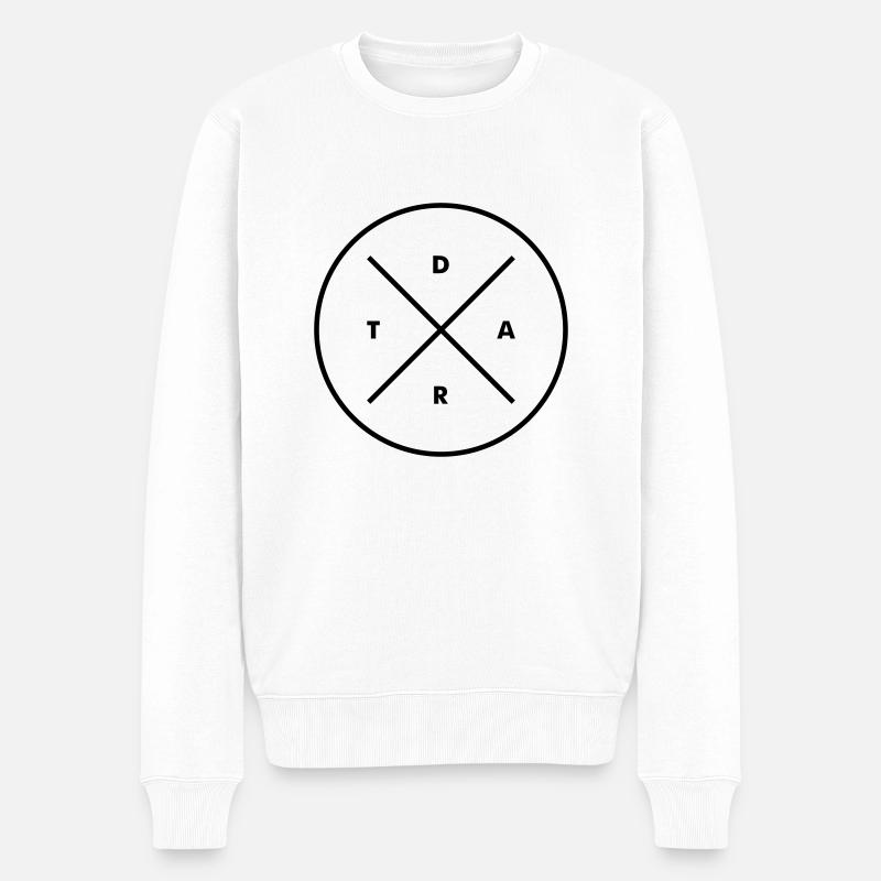 Hipster Dart - Pull Premium bio Homme - blanc