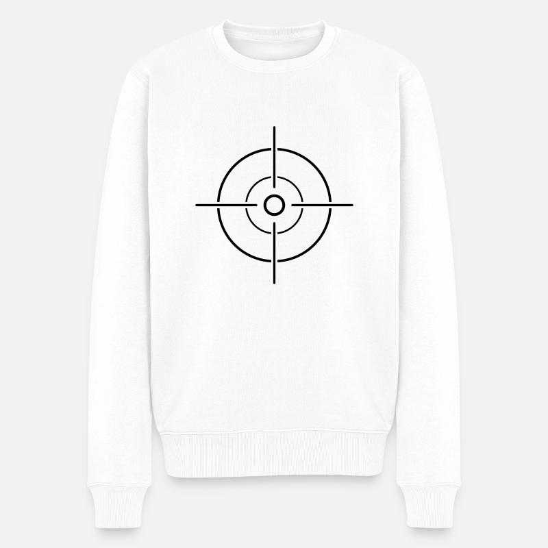 cible visière de vissage - Pull Premium bio Homme - blanc