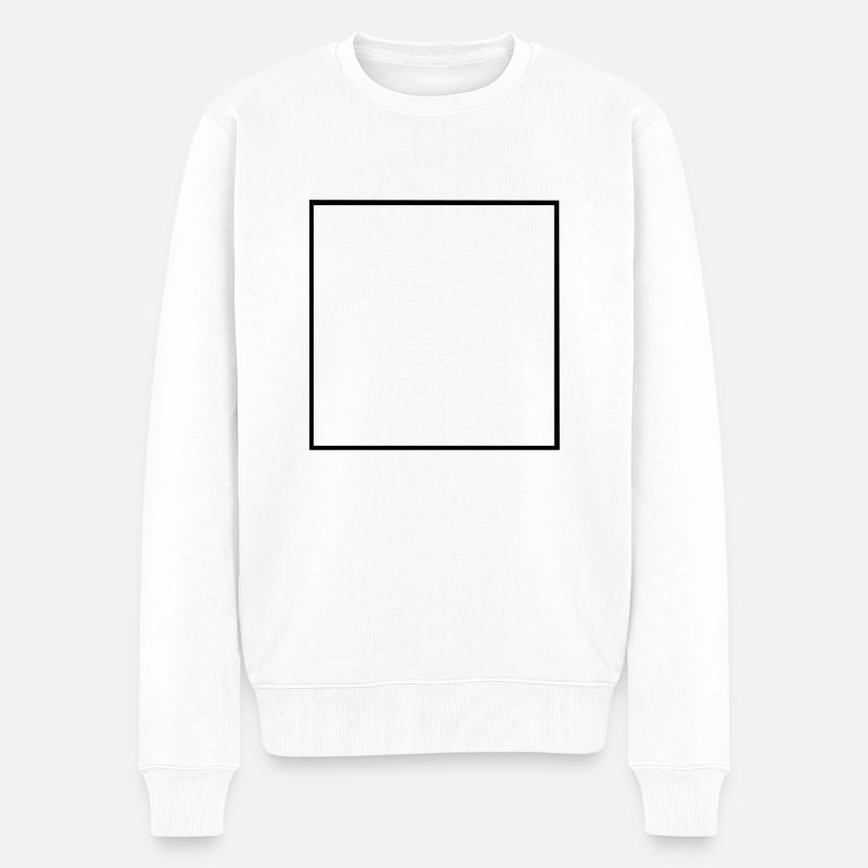 carré - Pull Premium bio Homme - blanc