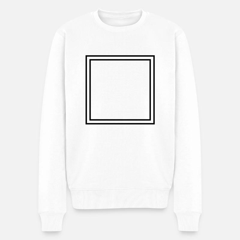Frame - Männer Premium Bio Pullover - Weiß