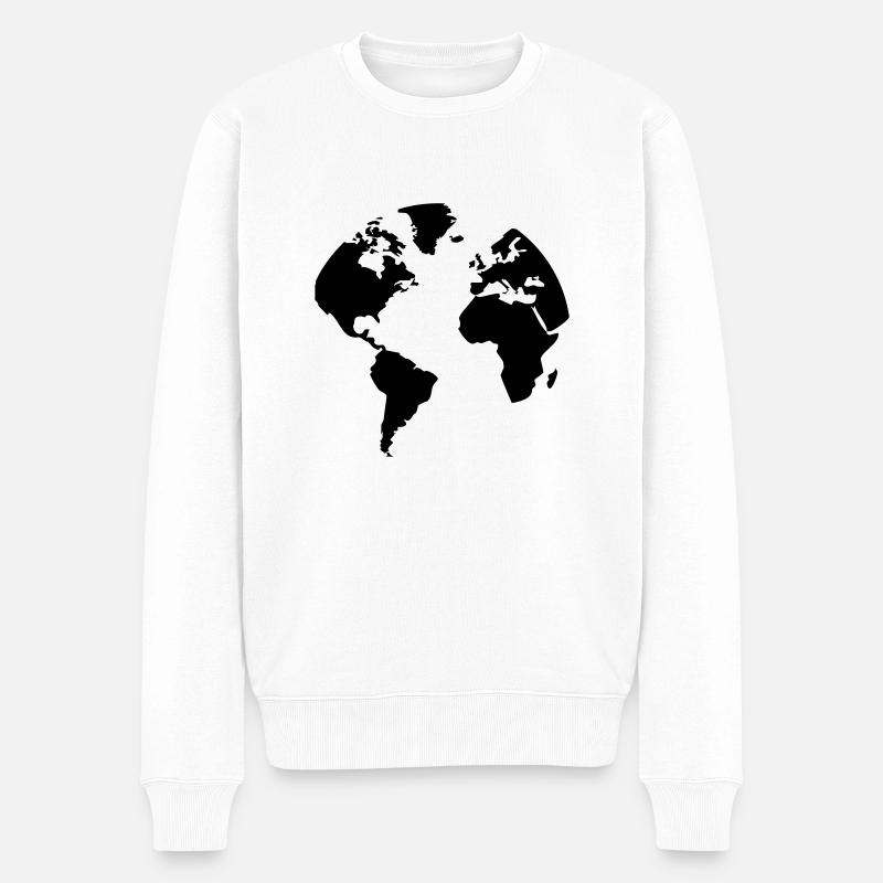 Terre - Terre - Pull Premium bio Homme - blanc